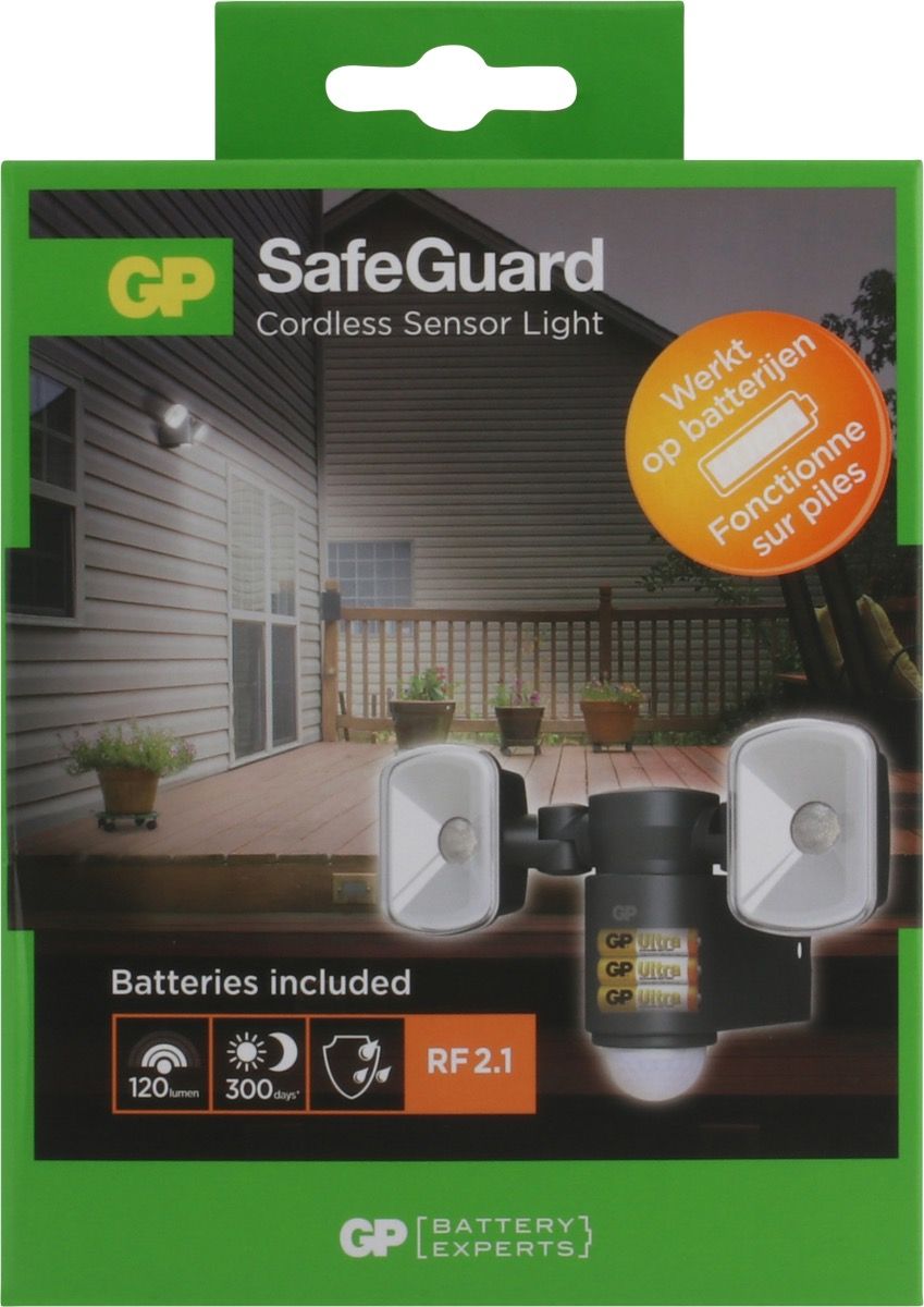 GP SafeGuard RF2.1 buitenlamp met sensor