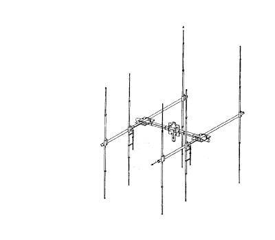 Maco stacking kit voor de Maco M103C Yagi beam antennes