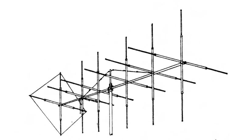 Maco Laser 400 12-elementen 27MC en 11 meter Yagi beam basisantenne