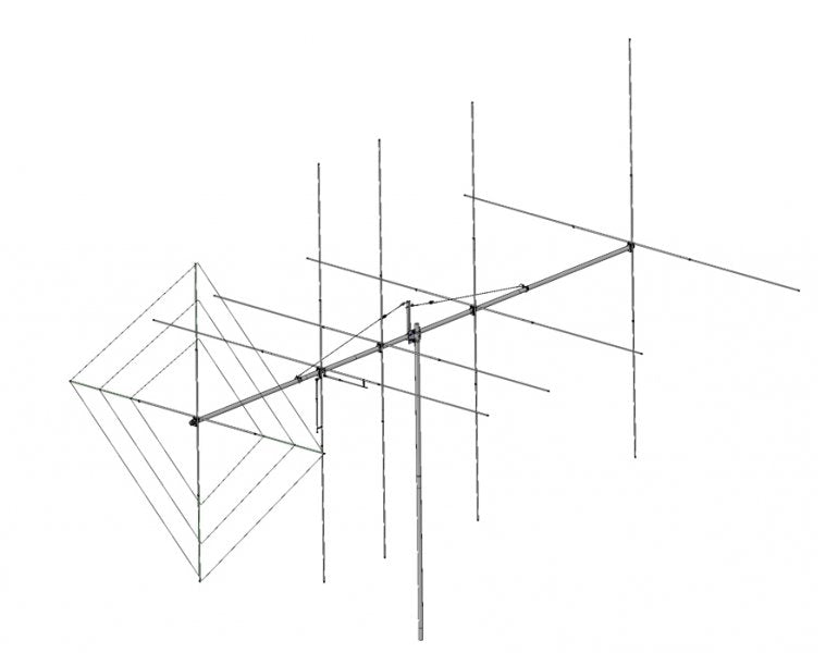 Maco Asteroid Yagi beam basisantenne voor de 27MC en 11 meter band
