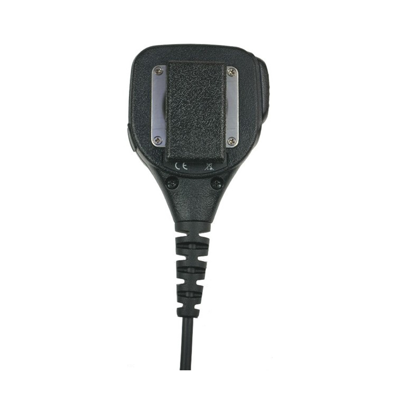 KEP-28K speaker microfoon met 2-Pin Kenwood aansluiting en een 3,5mm accessoire aansluiting. Voorzien van een RVS riemclip die 350graden draaibaar is