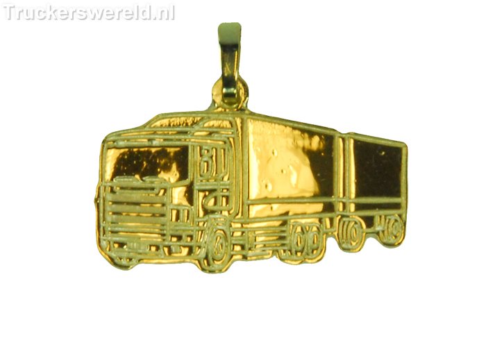 Scania mit goldenem Anhänger
