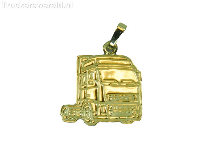 14Kt gouden kettinghanger van een nieuw model Volvo FH vrachtwagen