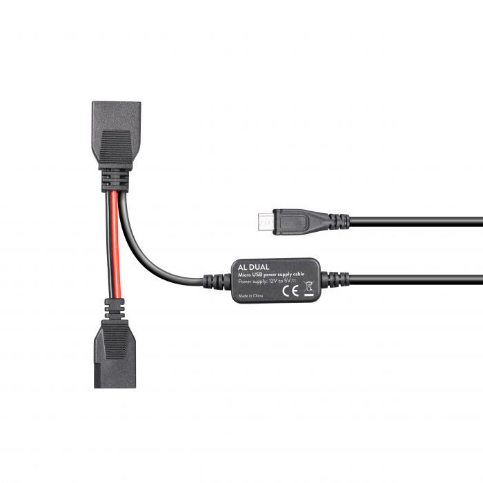 Midland AL-Dual 48 spanningsregelaar met micro-USB. Van 12V naar 5V voor Midland CB