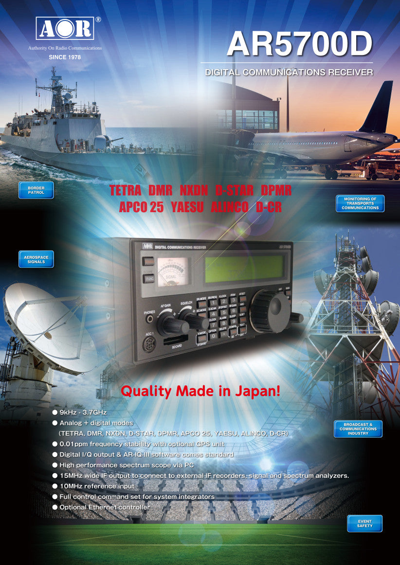 Pagina 1 van de AOR AR5700D desktop scanner brochure