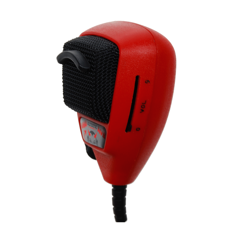 Astatic RD-104E Road Devil handmicrofoon met 4-pins connector maar kan ook aangesloten worden op 6-pins door de twee extra draden