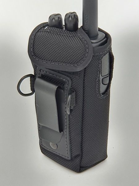 Achterzijde kenwood KLH-197NC portofoontasje voor de Kenwood TK-3501E