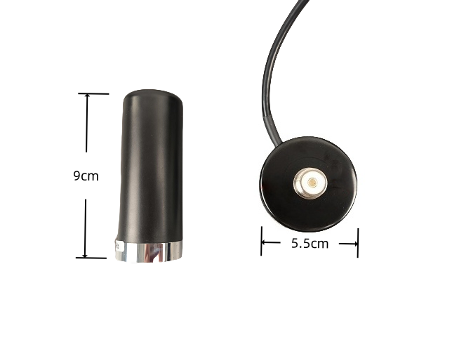 afmetingen van de Chelegance XGP mobiele uhf/vhf antenne met magneetvoet