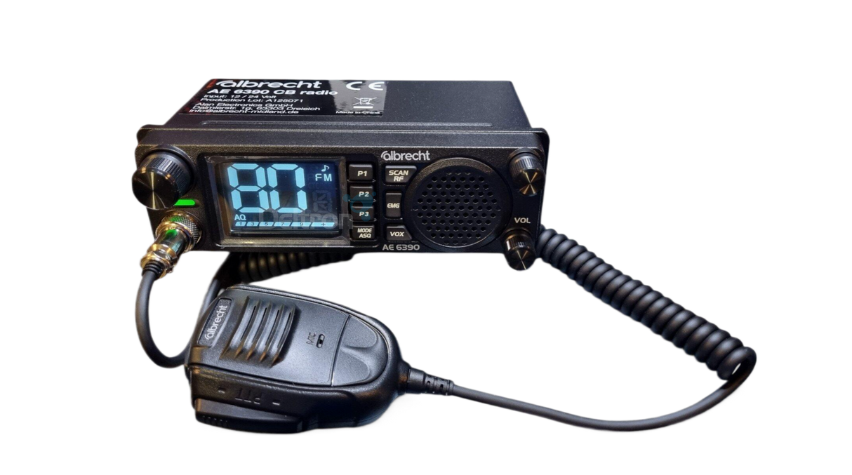 Albrecht AE6390 CB-transceiver met microfoon