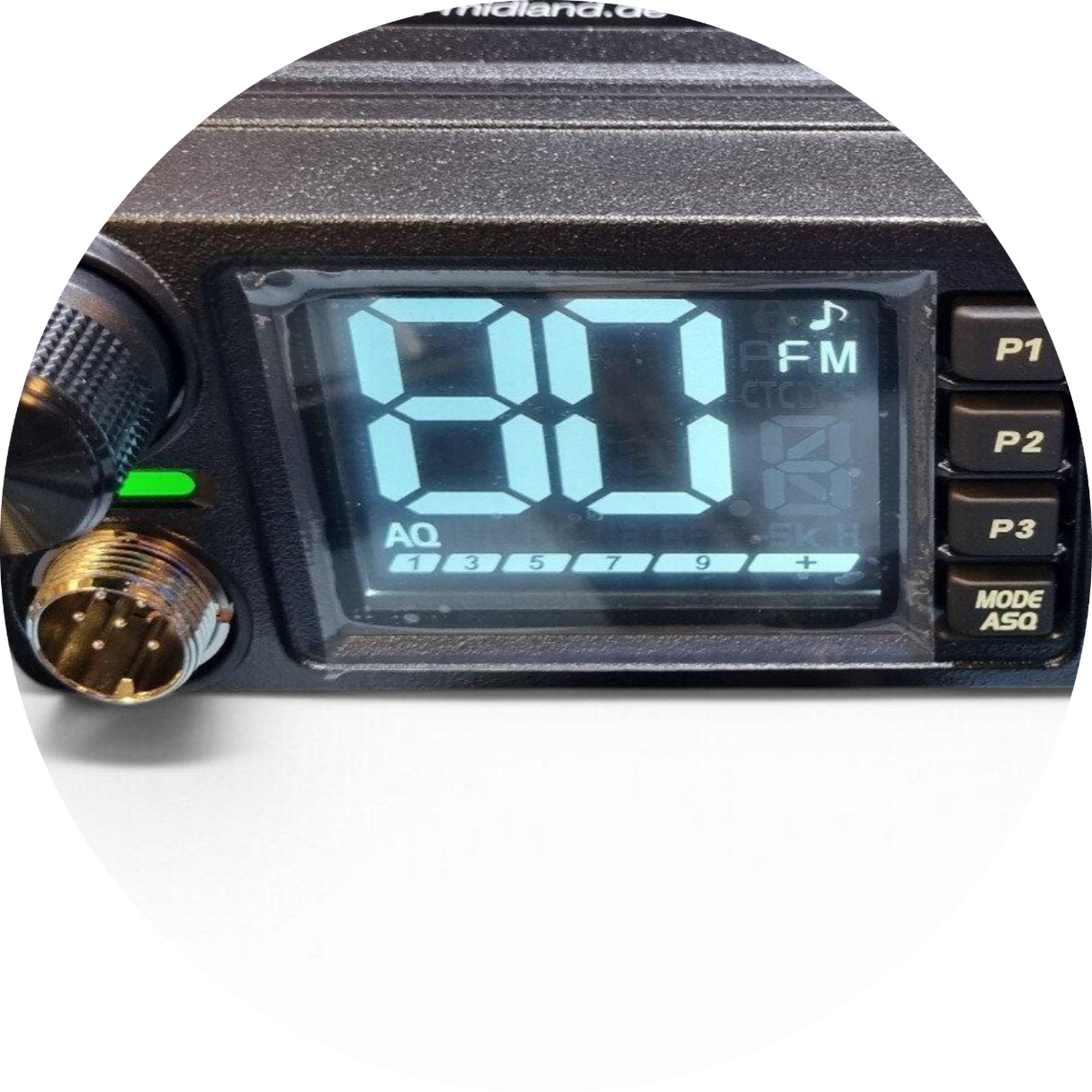 Close-up Albrecht AE-6390 27MC bak met groot helder display