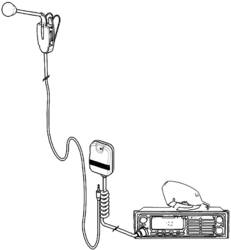 Albrecht 41980 WP-24 27MHz handsfree set voor in de auto, vrachtwagen, camper en andere voertuigen