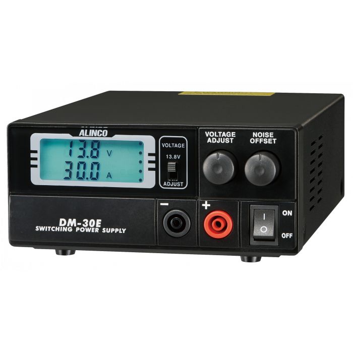 Alinco DM-30E digitale voeding foto van de voorzijde met bedieningsknoppen en groot display
