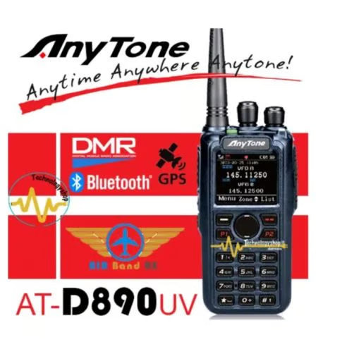 Anytone AT-D890UV dual-band potofoon DMR, Bluetooth en GPS