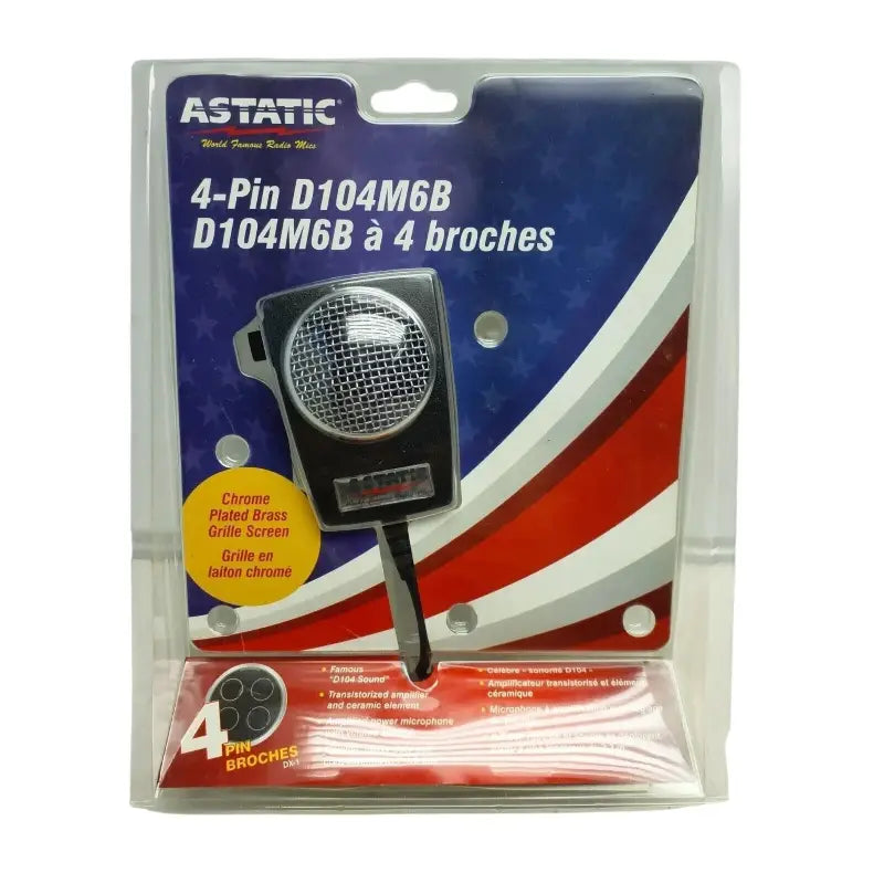Verpakking van de Astatic D104M6B4B 4 Pins Power Handmicrofoon