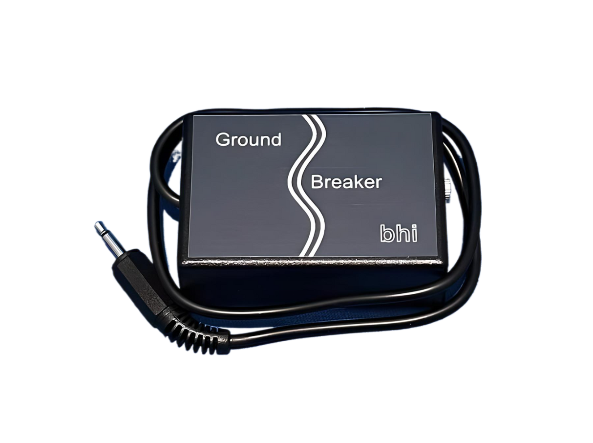 Last vasn een bromgeluid of vervormde audio tijdens het zenden? Koop een BHI groundbreaker audio isolator unit
