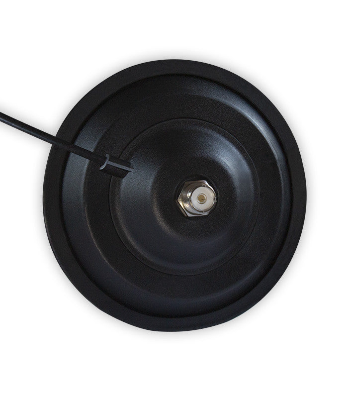 Zware magnetische antennevoet met RG58 coaxkabel en PL-259 connector