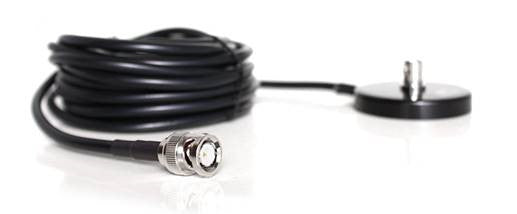 Kleine magnetische antennevoet met 5 meter RG58 kabel en BNC-Male connector