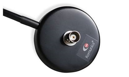 Detail van rubberen bescherming en BNC-aansluiting van de BK-600