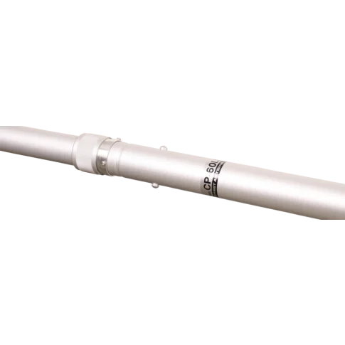 Close-up van de Comet CP-60L een telescopische antennemast van aluminium
