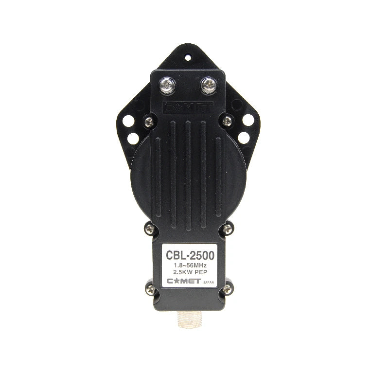 Comet CBL-2500 HF balun 1:1 met robuuste behuizing voor 1,8-56 MHz toepassingen