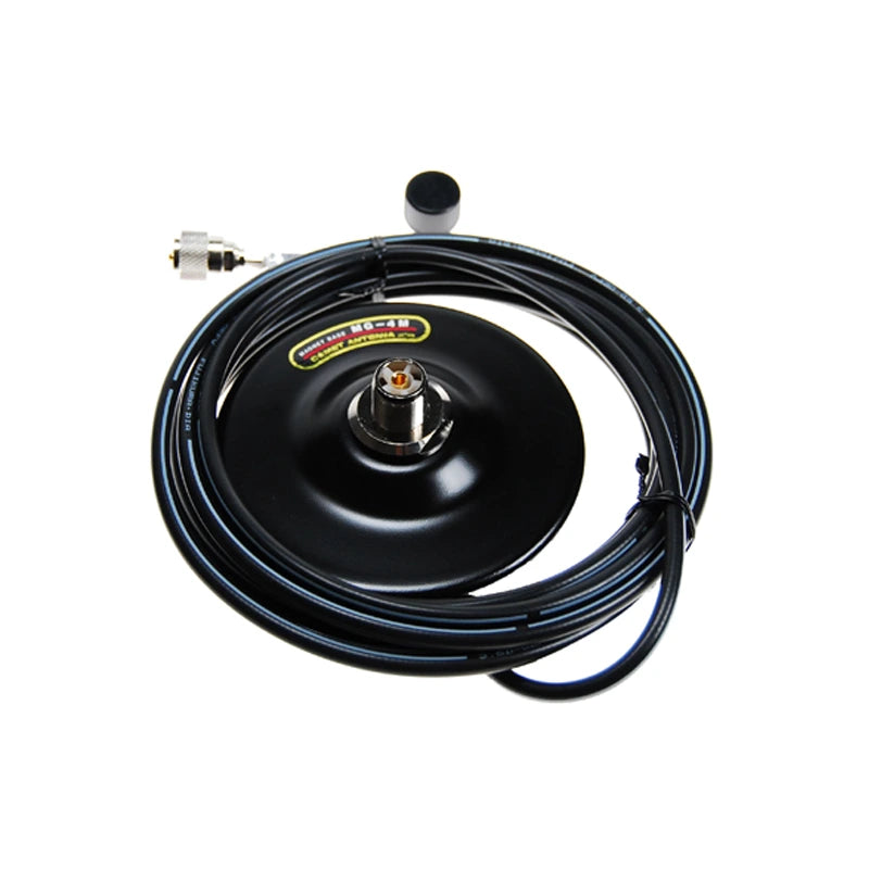 Comet MG-4M magneetvoet met PL-aansluiting heavy duty 11 cm met meegeleverde coaxkabel met PL-259