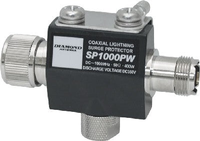 Overspanningsbeveiliging met UHF-Male en UHF-Female connector dat is de Diamond SP1000PW
