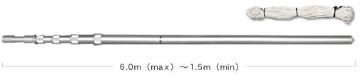 Diamond DAP-600 telescopische antennemast 600cm in vier secties