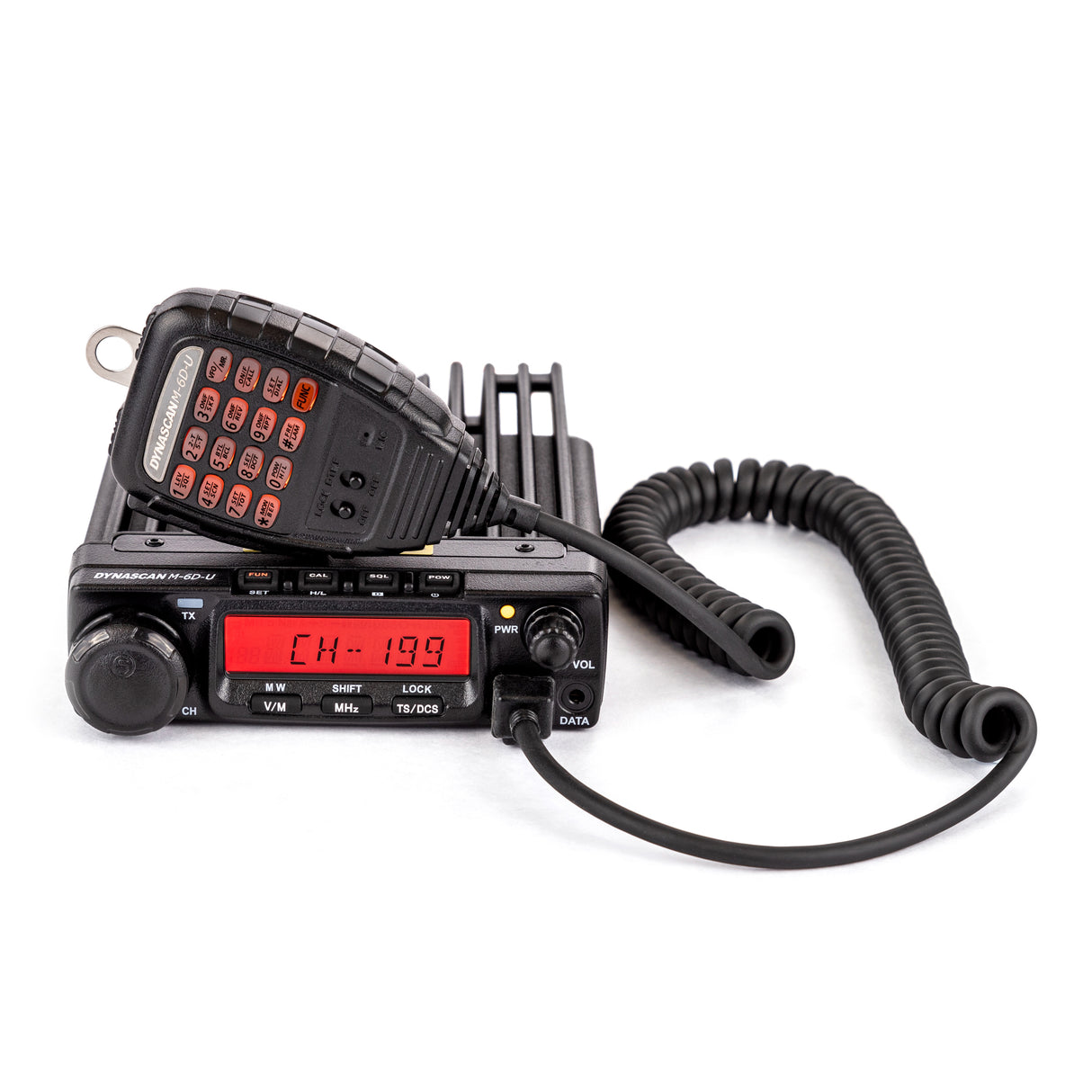 Dynascan M-6D-U UHF transceiver met multifunctionele DTMF microfoon