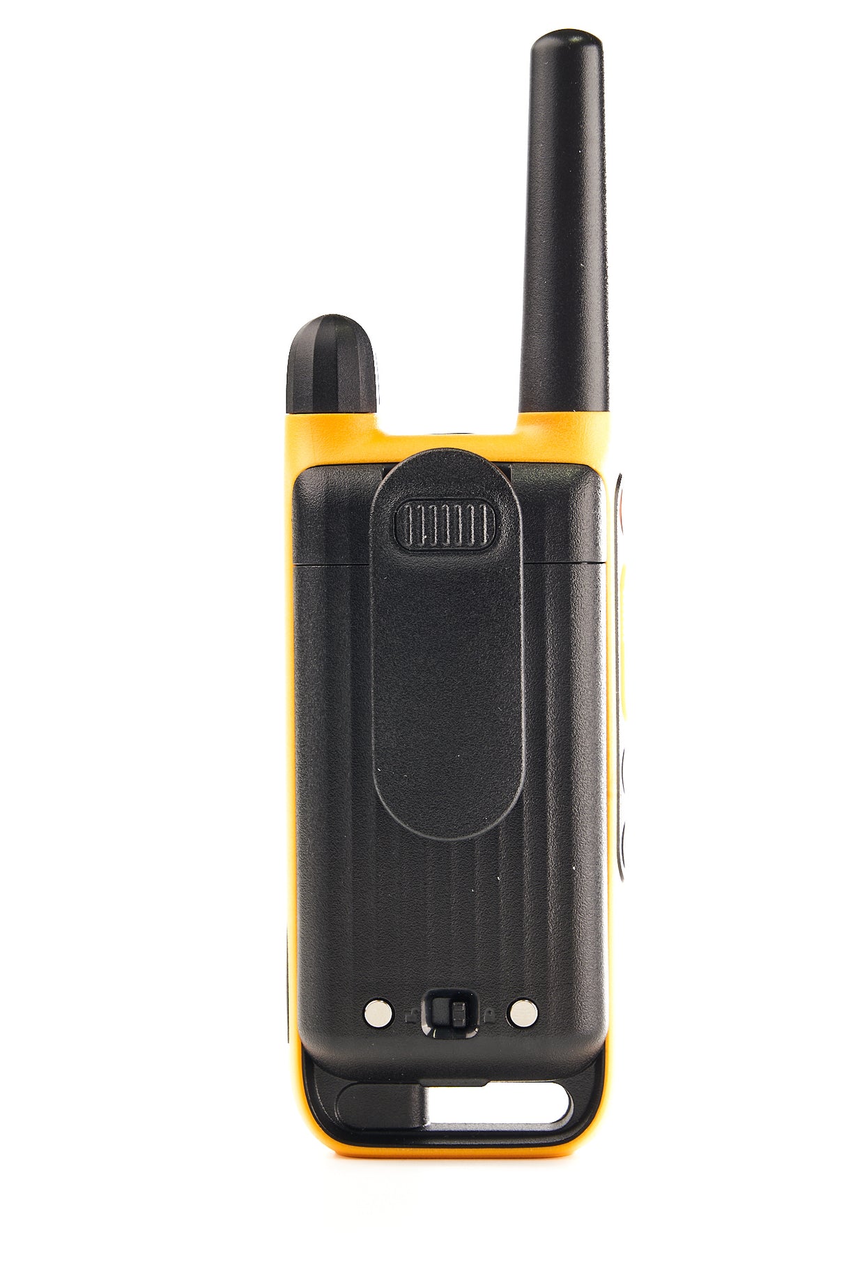 Dynascan P19 PMR446 portofoon achterzijde met riemlip