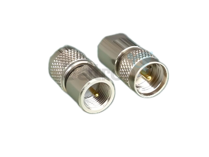 Coaxiale adapter van FME-Male naar Mini-UHF-Male met vergulde pin