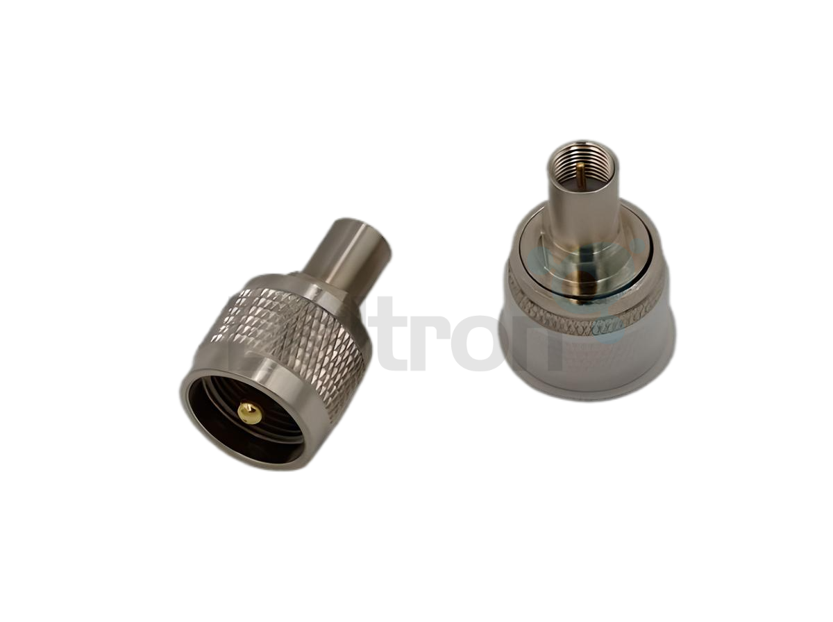 FME-Male naar UHF-Male (PL) rechte adapter