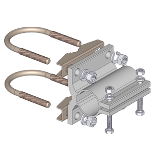Sirio FT-6 (SA197Q) antennebeugel – stevige bevestiging voor Sirio WY & WD antennes op masten van Ø30-60 mm