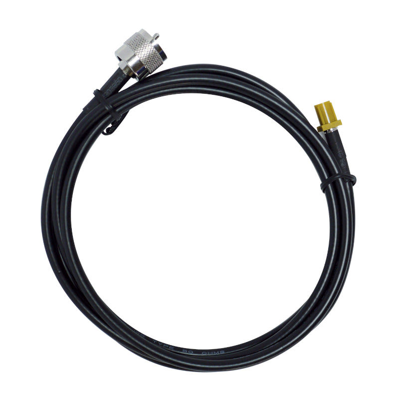 Adapterkabel van 150 cm met een Fakra-Z-Male aan de ene kant en een UHF-Male aan de andere uiteinde