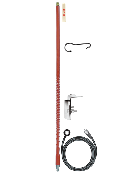 Firestik FG3-648 NGP 27MC antenne rood met meegeleverde accessoires