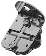 Zijkant van de Firestik K-6F rvs antennebeugel op drie manieren verstelbaar