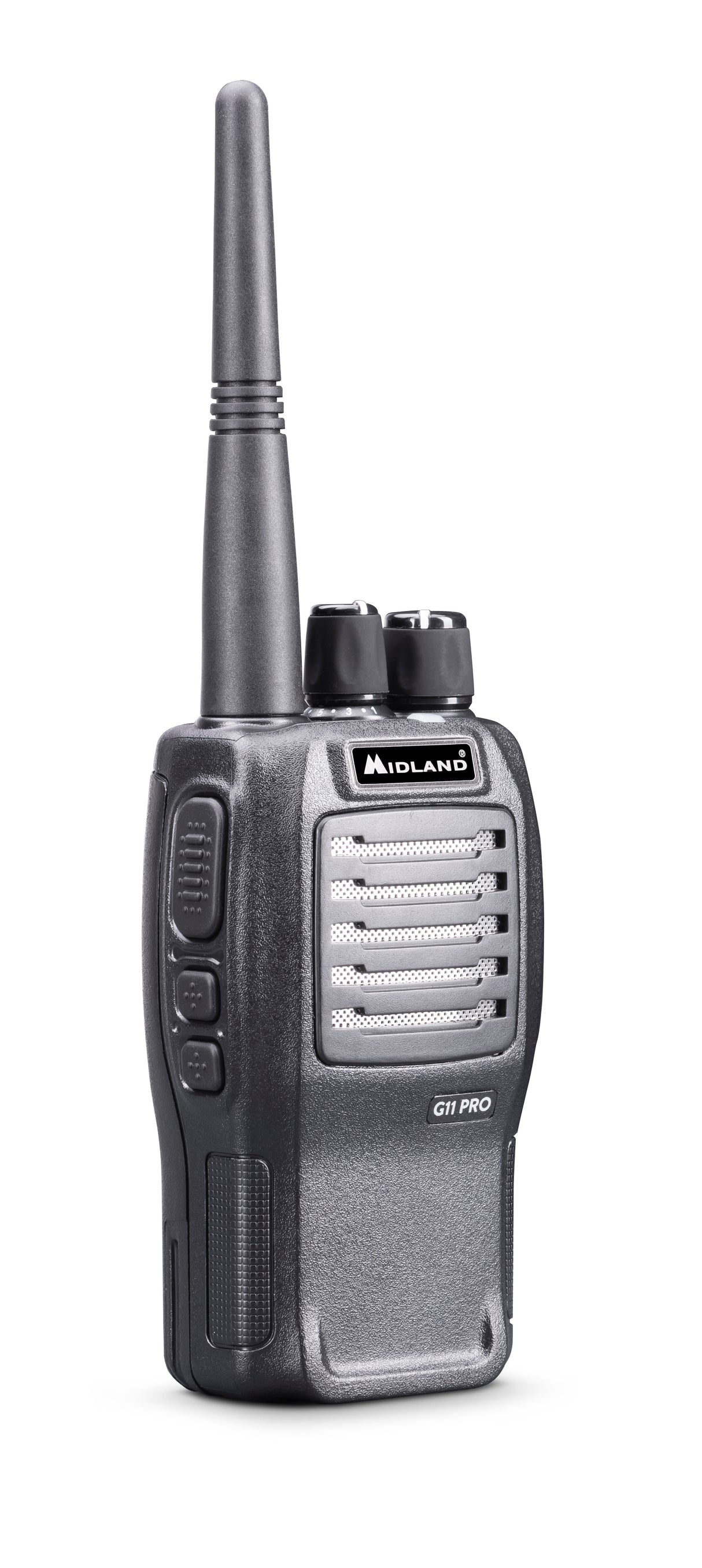 Midland G11 PRO C966.06 PMR446 Portofoon vanaf de zijkant gezien