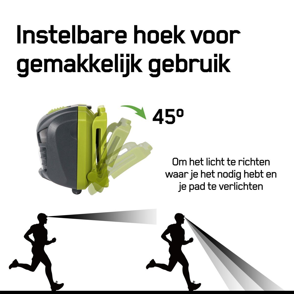 GP CH34 hoofdlamp met instelbare lichtbundel positite
