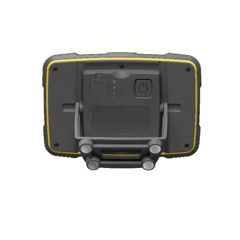 Achterkant van de GP CWP15 oplaadbare werklamp met aan/uit schakelaar, usb-poort en magnetische bevestigingsbeugel