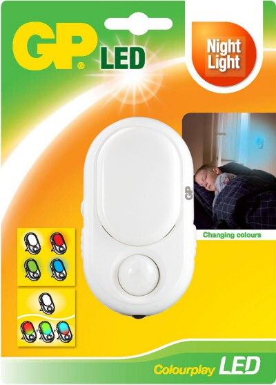 GP Colourplay led nachtlampje voor vrolijke verlichting op donkere plaatsen in je huis