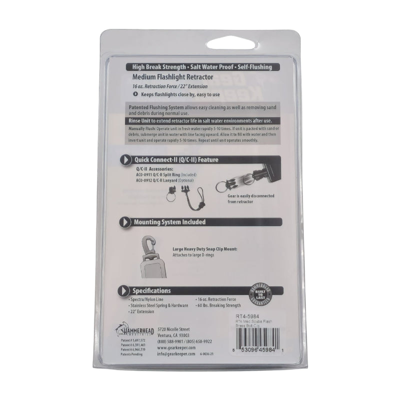 Achterzijde verpakking van de Gear Keeper RT4-5984 met instructies voor het gebruik hiervan