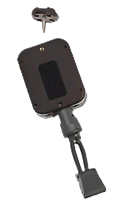 Gear Keeper RT2-4022 retractor met een AC0-0905 lapel microfoon bevestiging. Hittebestendig tot 200 graden Celcius