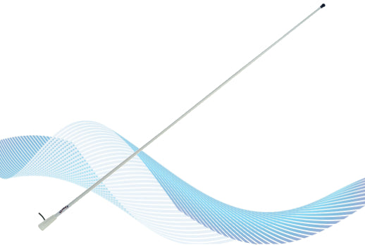 Glomex RA128 AM/FM marine antenne 150cm wit met coaxkabel