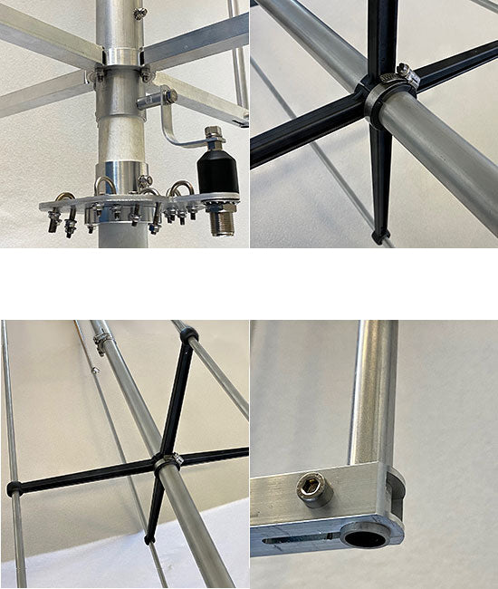 Grazioli MV6 verticale multiband 1/4 Wave Ground Plane basisantenne