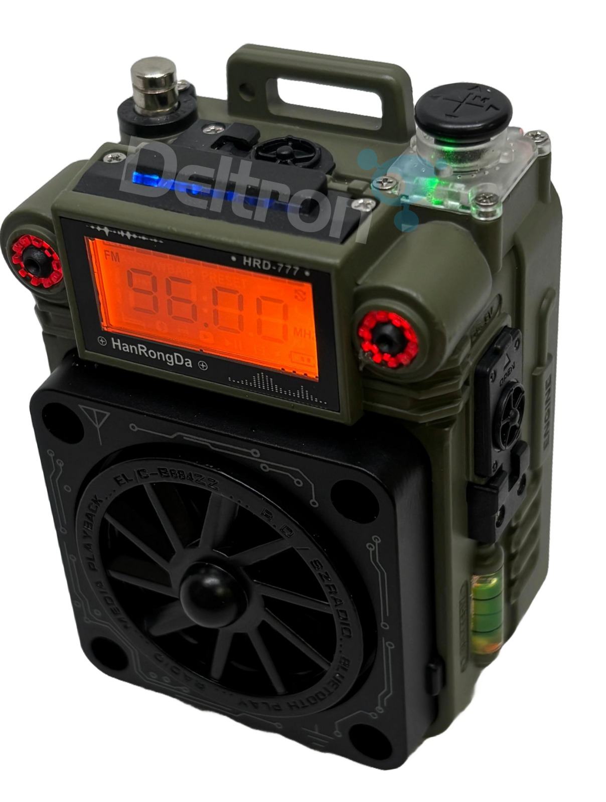 HanRongDa HRD-777 draagbare noodradio met full-band ontvangst en LCD-display