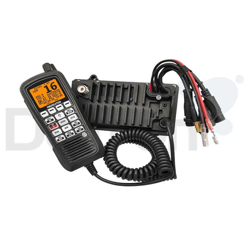 Himunication HM390-BB black box marifoon met HS20 handset op stuurstand