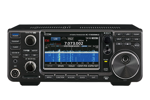 Icom IC-7300MK2 HF 50MHz, 70MHz transceiver met HDMI, USB, CW-decoder en RS-BA1 remote control v2