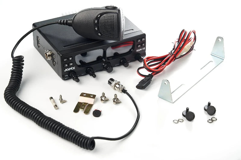 Jopix HAM-10 multiband transceiver met meegeleverde accessoires