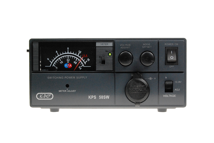 K-PO KPS-50SW elektronische voeding voorzijde met lcd-display en bedieningsknoppen