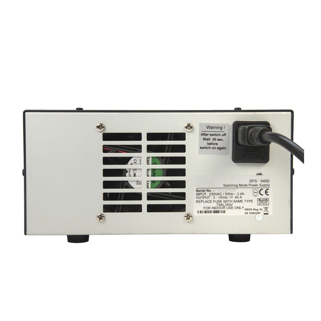 Voeding voor radioapparatuur 40 ampère – Maas SPS-9400