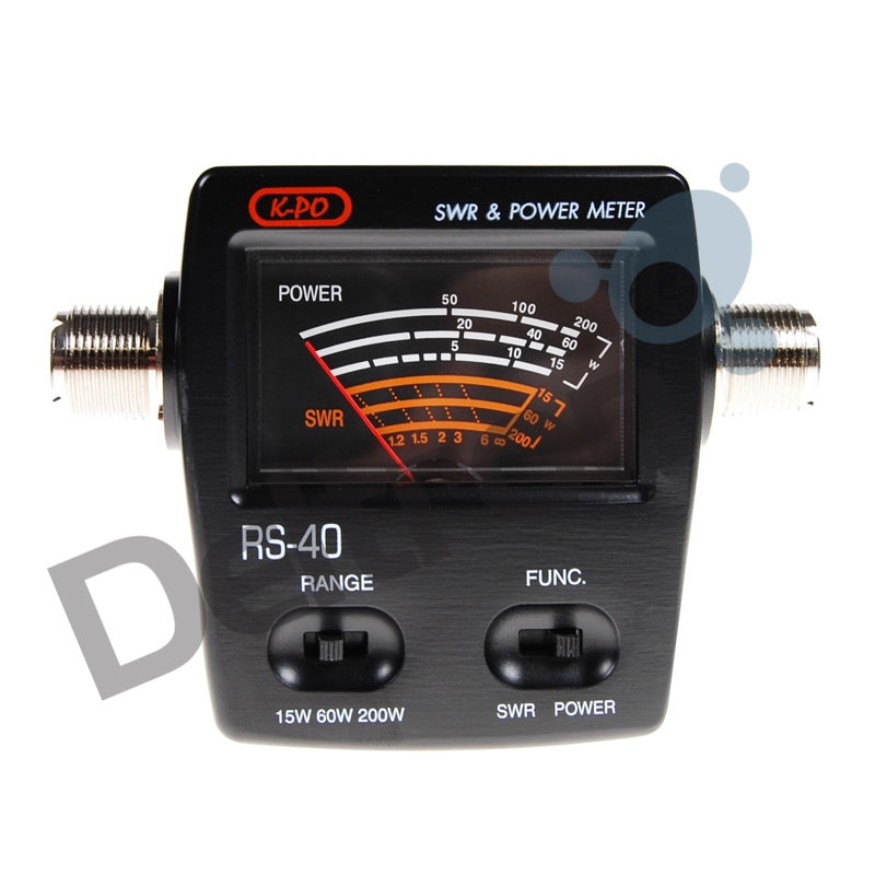 K-PO RS-40 SWR- en Watt meter voor de 2-meter (140-150 MHz) en 70 cm (430-450 MHz) banden